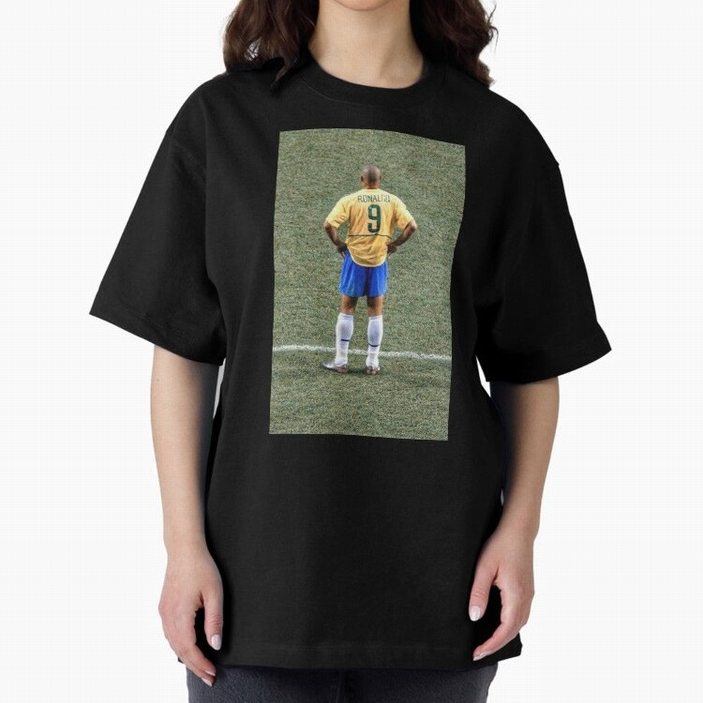 Illustration Ronaldo Luis Nazario de Lima Oversized T-Shirt Bring Bold Fan Energy to FIFA World Cup 2026 Group Stage for Fans of Neymar, Haaland and Cristiano Ronaldo and Spain and Netherlands, Bringing Goal Celebration Energy, Supporter Heritage,