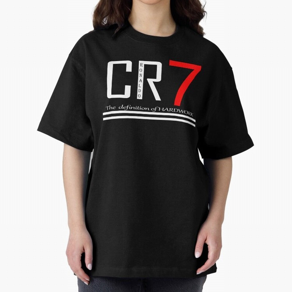 Christiano Ronaldo T-shirts Oversized T-Shirt Celebrate Fan Favorites in Match Day Hype around FIFA World Cup 2026, Messi, CR7 and Mbappe, Portugal, Spain and Germany, Worldwide Fan Energy, Dramatic Goals, Stadium Lights and Championship