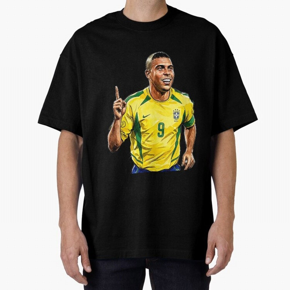 Ronaldo Fen?meno Oversized T-Shirt Represent the FIFA World Cup 2026 Group Stage Journey through Haaland Highlights, Argentina Pride, Vintage Soccer Flavor, Modern Football Stars, National Flags and Final Night Emotion; Created for Match Day