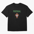 Portugal Oversized T-Shirt Celebrate Fan Culture around FIFA World Cup 2026 Group Stage Connected to Haaland and Mbappe, Brazil, Portugal and Argentina Energy, Stadium Memories, Football Loyalty, International Chants and Championship Tradition;