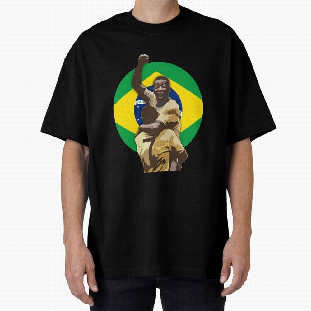 Pele Greates Footbal Player in History - Joga Bonito Oversized T-Shirt Treasure FIFA World Cup 2026 USA Canada Mexico Spirit, Featuring France and Portugal, CR7, Stadium Chants, National Pride, Trophy Dreams and Unforgettable Football Memories;