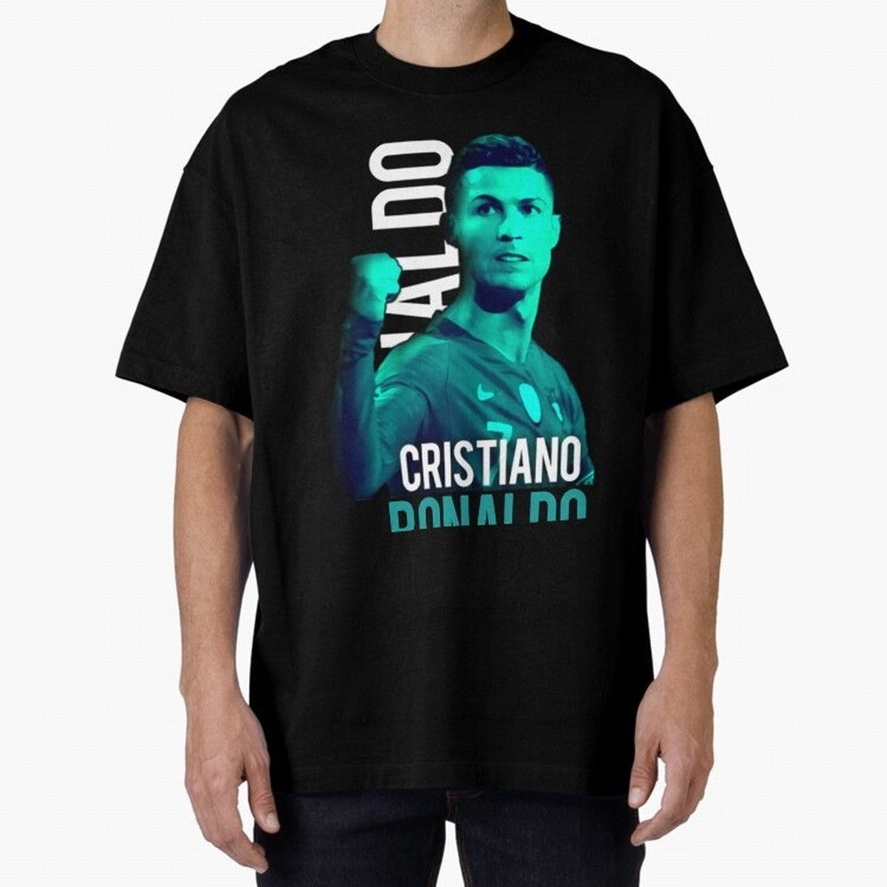 Ronaldo Ronaldo vector Oversized T-Shirt Honor the Beautiful Game during FIFA World Cup 2026 Spirit, with Netherlands, Messi, Neymar and Mbappe, Sports Nostalgia, International Competition, Famous Players and Unforgettable Victories; Ideal for Fans