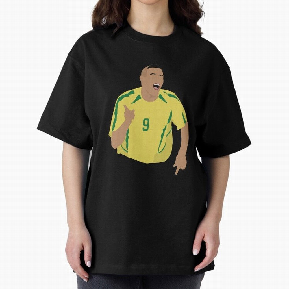 Ronaldo Oversized T-Shirt Bring Stadium Energy to FIFA World Cup 2026 Highlighting Messi, Brazil, Portugal and Argentina Energy, Championship Spirit, Famous Goals, Roaring Crowds and International Football Unity; Ideal for Passionate Fans Who Love