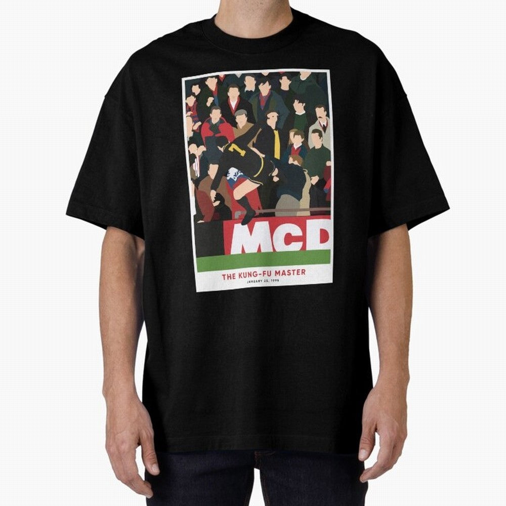 Eric Cantona The Kung-Fu Master Oversized T-Shirt Celebrate the Magic of Global Football Passion for FIFA World Cup 2026, Celebrating Cristiano Ronaldo, Spain, Supporter Pride, Iconic Celebrations, Legendary Names and Global Match Day Energy;