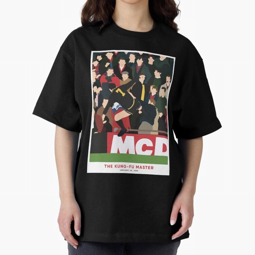 Eric Cantona The Kung-Fu Master Oversized T-Shirt Celebrate the Magic of Global Football Passion for FIFA World Cup 2026, Celebrating Cristiano Ronaldo, Spain, Supporter Pride, Iconic Celebrations, Legendary Names and Global Match Day Energy;