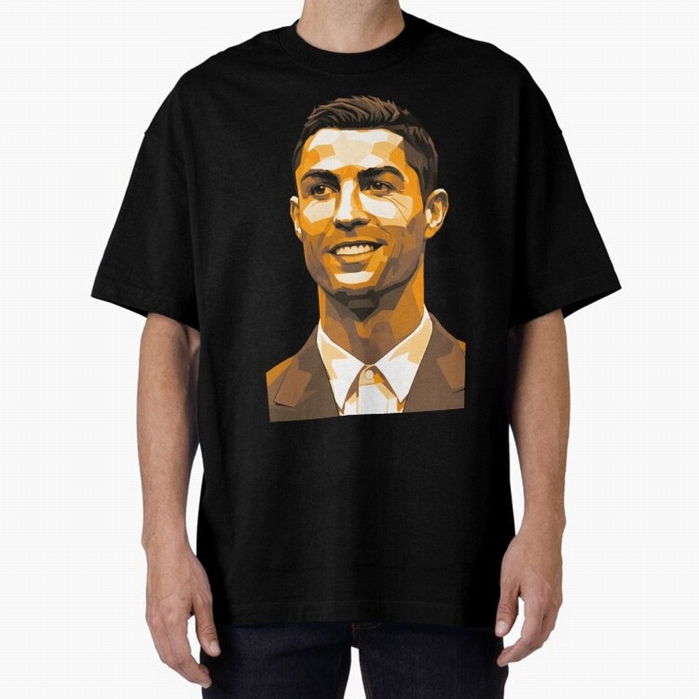 Ronaldo Oversized T-Shirt Capture Stadium Memories from FIFA World Cup 2026 USA Canada Mexico with CR7 and Messi, Argentina and Brazil Energy, Stadium Chants, National Pride, Trophy Dreams and Unforgettable Football Memories; Perfect for People Who