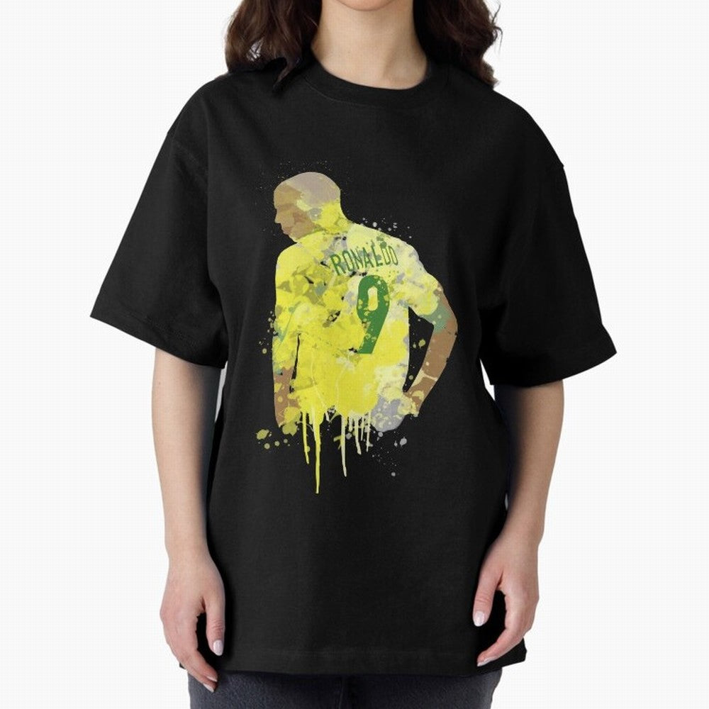 Ronaldo Brazil Legend Art Oversized T-Shirt Bring a Champion Mindset to FIFA World Cup 2026 Group Stage Spirit, Celebrating Spain and Netherlands, Messi and Cristiano Ronaldo, Champion Mindset, Group Stage Buzz, Knockout Tension and Passionate Fan