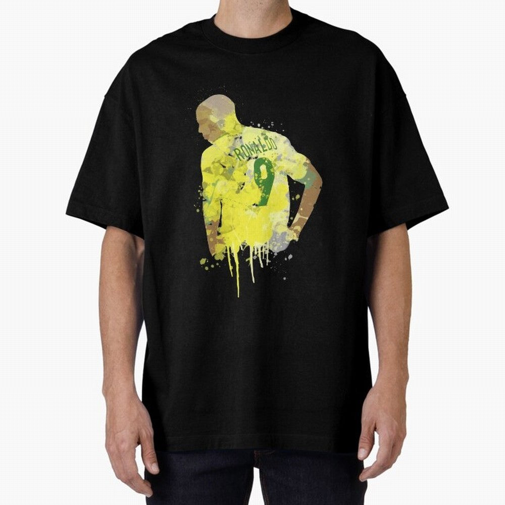 Ronaldo Brazil Legend Art Oversized T-Shirt Bring a Champion Mindset to FIFA World Cup 2026 Group Stage Spirit, Celebrating Spain and Netherlands, Messi and Cristiano Ronaldo, Champion Mindset, Group Stage Buzz, Knockout Tension and Passionate Fan