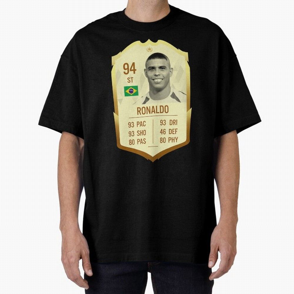 Ronaldo Ultimate Card Oversized T-Shirt Honor FIFA World Cup 2026 Group Stage Driven by Messi and Cristiano Ronaldo, England Energy, Retro Football Energy, Iconic Rivalries, Trophy Chase Drama and Stadium Atmosphere; Ideal for Fans Who Follow