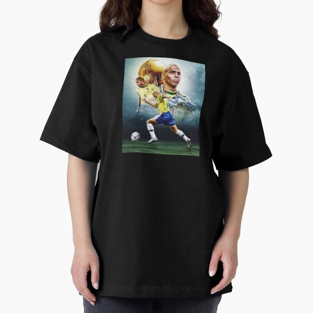 wallpaper Ronaldo Nazario Oversized T-Shirt Support Global Football Passion for FIFA World Cup 2026, Driven by CR7, England and Germany, Supporter Pride, Iconic Celebrations, Legendary Names and Global Match Day Energy; Created for Match Day