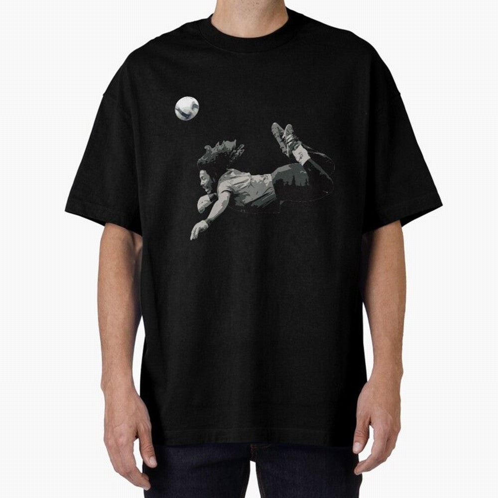 Rene Higuitas Scorpion kick35 Oversized T-Shirt Back Your Heroes with Global Football Passion for FIFA World Cup 2026 USA Canada Mexico, Capturing Cristiano Ronaldo, Haaland and CR7, Argentina and Brazil, Global Supporter Spirit, Legendary Goals,