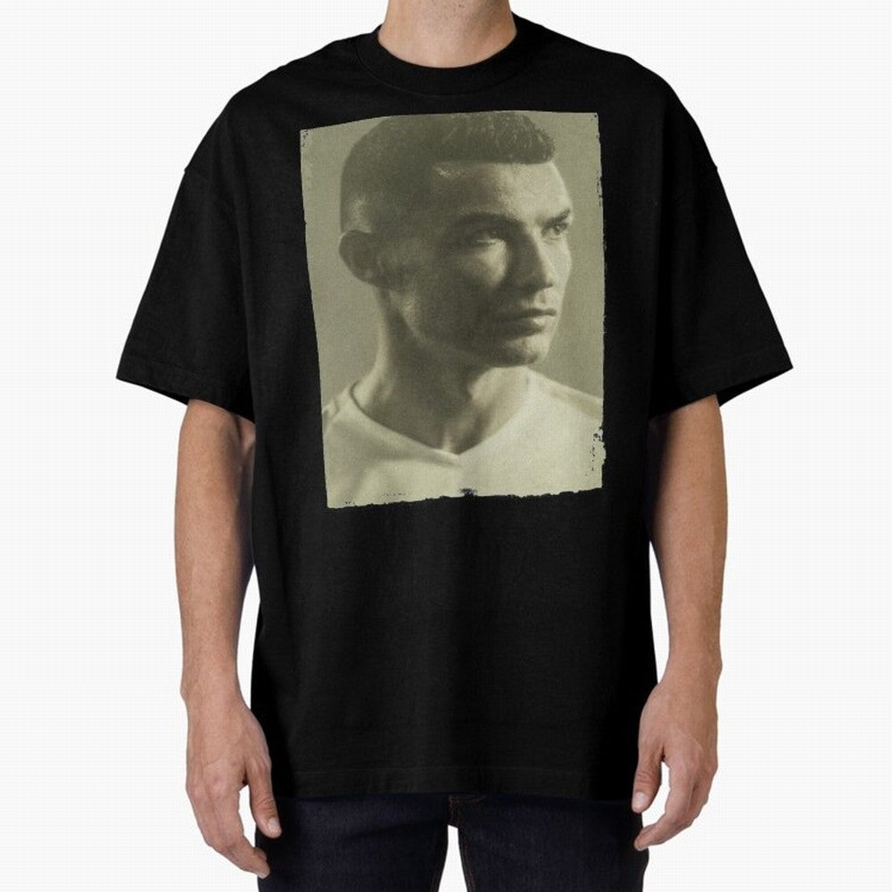 Cristiano Ronaldo Fan Art Oversized T-Shirt Join the Global Buzz around FIFA World Cup 2026 USA Canada Mexico Spirit, Celebrating France and Portugal, Cristiano Ronaldo, Game Day Rituals, Football Legends, Country Pride and the Road to the Final;