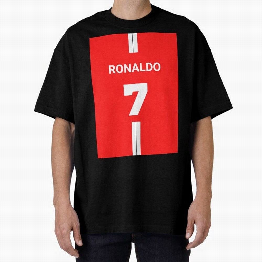 Ronaldo Jersey - 7 Back to Manchester Oversized T-Shirt Make Your Look Match FIFA World Cup 2026 Group Stage Featuring CR7, Spain Energy, Soccer Culture, Superstar Moments, National Team Dreams and Competitive Fire; Perfect for Supporters Who Want