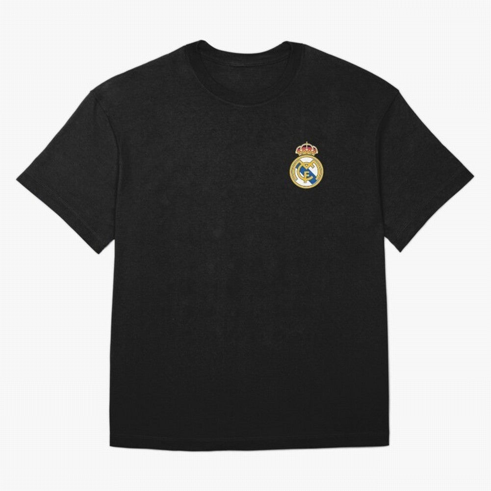 Madrid Football Logo Oversized T-Shirt Embrace Global Football Passion for FIFA World Cup 2026, Featuring Neymar, Spain and Netherlands, Sports Nostalgia, International Competition, Famous Players and Unforgettable Victories; Perfect for Fans,