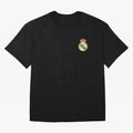 Madrid Football Logo Oversized T-Shirt Embrace Global Football Passion for FIFA World Cup 2026, Featuring Neymar, Spain and Netherlands, Sports Nostalgia, International Competition, Famous Players and Unforgettable Victories; Perfect for Fans,