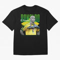 Ronaldo 3 Time Fifa World Player Of The Year Oversized T-Shirt Celebrate the Magic of FIFA World Cup 2026 USA Canada Mexico Connected to Cristiano Ronaldo, Haaland and CR7, Brazil, Portugal and Argentina Energy, Retro Football Energy, Iconic