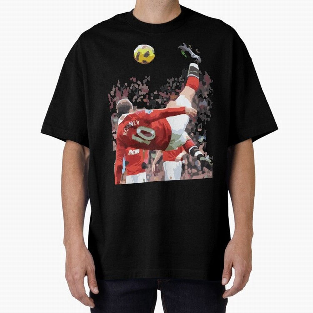 WAYNE ROONEY Oversized T-Shirt Relive Match Day Hype around FIFA World Cup 2026 Group Stage, CR7 and Messi, Portugal, Goal Celebration Energy, Supporter Heritage, Football Icons and Worldwide Tournament Joy; Perfect for Supporters Who Want Bold