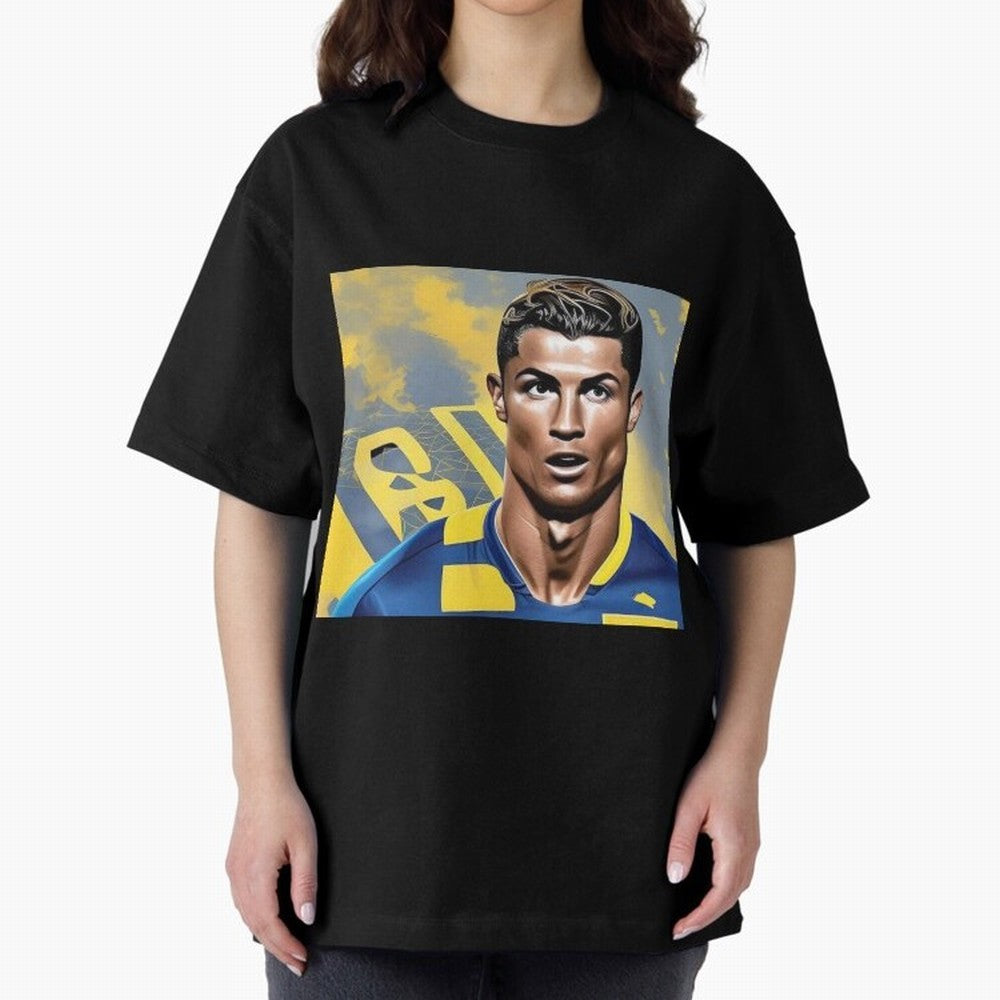 Ronaldo al nassr Oversized T-Shirt Keep Football History Alive during the FIFA World Cup 2026 Group Stage Journey through Messi, Neymar and Mbappe Highlights, Argentina, France and Brazil Pride, Championship Spirit, Famous Goals, Roaring Crowds and