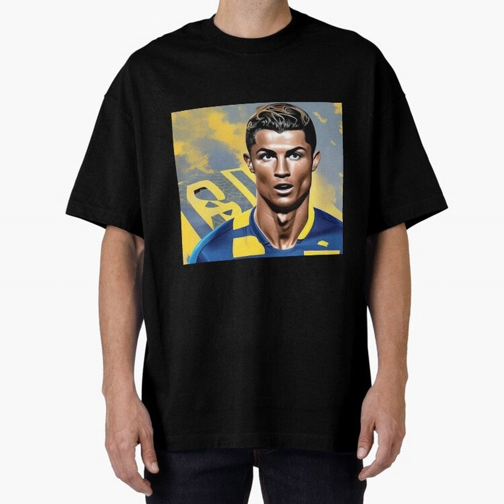 Ronaldo al nassr Oversized T-Shirt Keep Football History Alive during the FIFA World Cup 2026 Group Stage Journey through Messi, Neymar and Mbappe Highlights, Argentina, France and Brazil Pride, Championship Spirit, Famous Goals, Roaring Crowds and