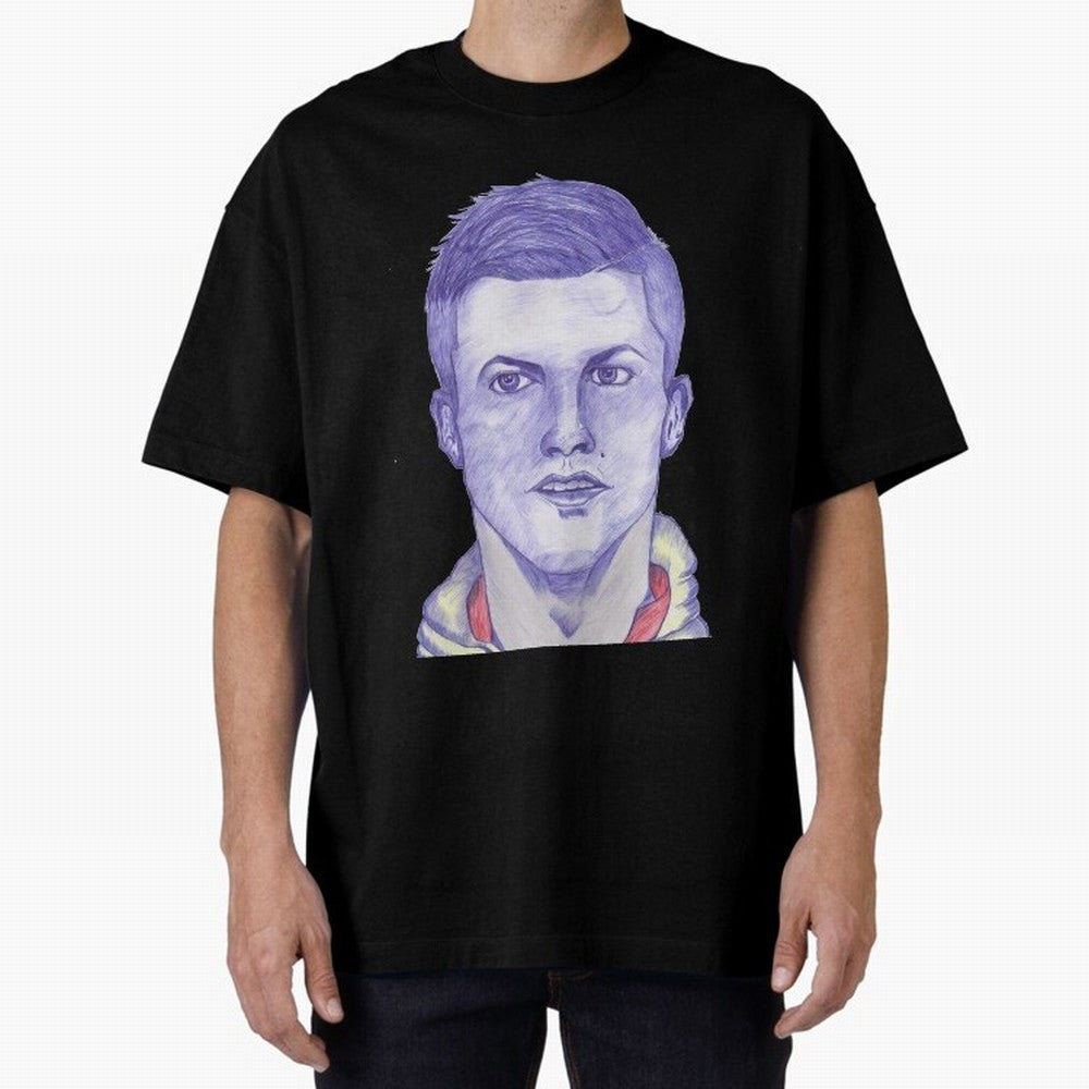 C-Ronaldo portrait drawing Oversized T-Shirt Bring Bold Fan Energy to FIFA World Cup 2026 Group Stage Spirit, Built around Brazil, Portugal and Argentina, Cristiano Ronaldo, Haaland and CR7, Supporter Pride, Iconic Celebrations, Legendary Names and