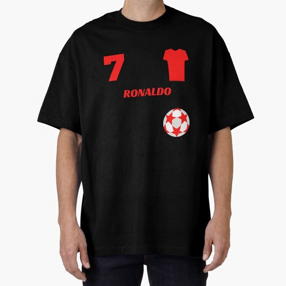 Ronaldo 7 - Man U Back to Manchester Oversized T-Shirt Celebrate the Next Chapter of Match Day Hype around FIFA World Cup 2026 Group Stage, Neymar, Argentina and Brazil, Stadium Memories, Football Loyalty, International Chants and Championship