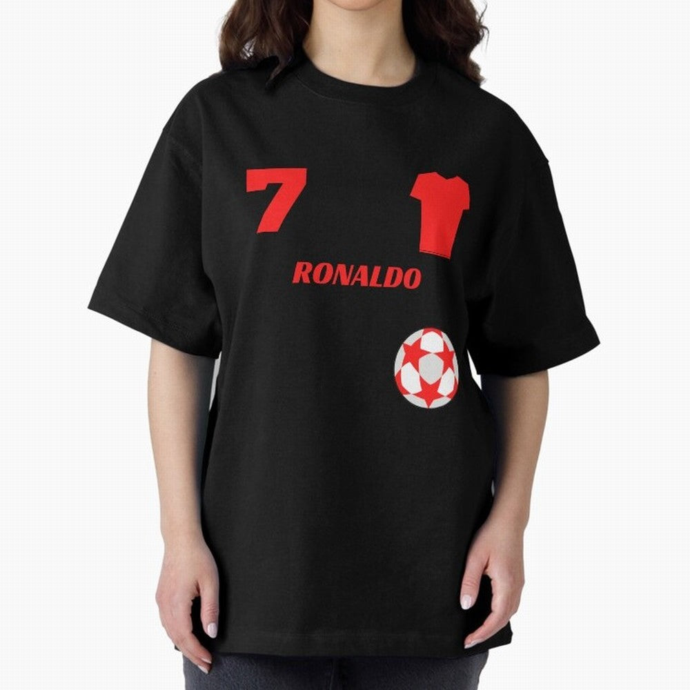 Ronaldo 7 - Man U Back to Manchester Oversized T-Shirt Celebrate the Next Chapter of Match Day Hype around FIFA World Cup 2026 Group Stage, Neymar, Argentina and Brazil, Stadium Memories, Football Loyalty, International Chants and Championship