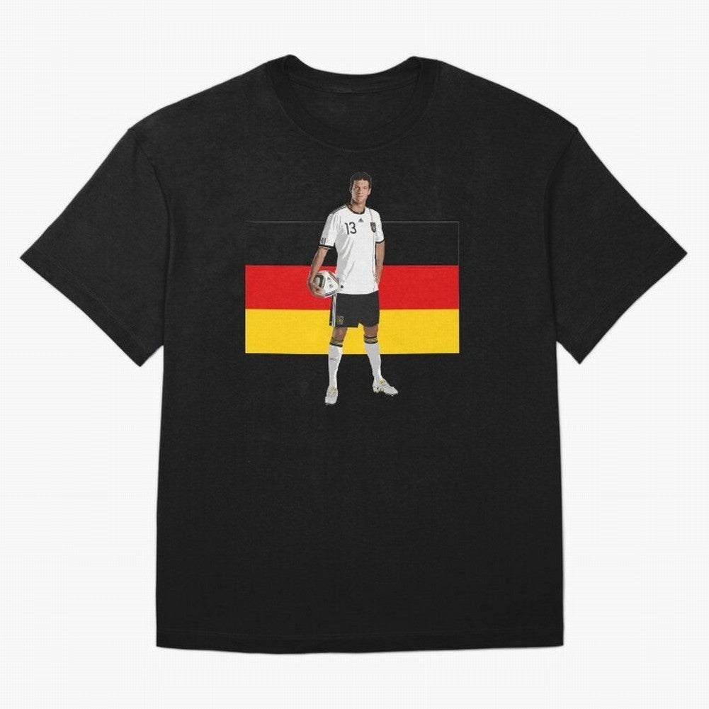 Michael Ballack - German Football Legend Oversized T-Shirt Bring a Champion Mindset to Match Day Hype around FIFA World Cup 2026, CR7 and Messi, Germany, Stadium Chants, National Pride, Trophy Dreams and Unforgettable Football Memories; Perfect for