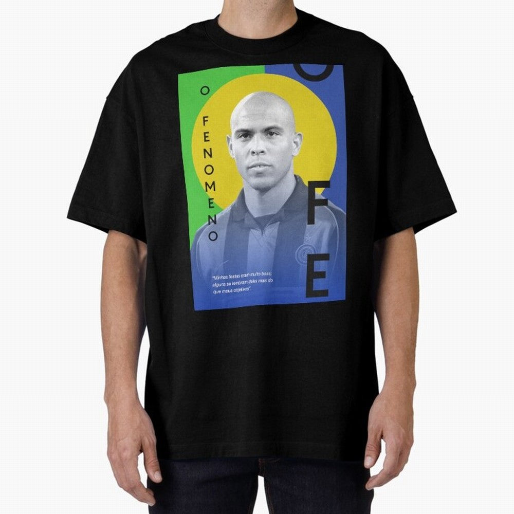 O Phenomenon Oversized T-Shirt Elevate FIFA World Cup 2026 USA Canada Mexico Spirit, Centered on Argentina, France and Brazil, Haaland, Tournament Hype, Historic Matchups, Family Viewing Parties and Global Sports Pride; Created for Match Day