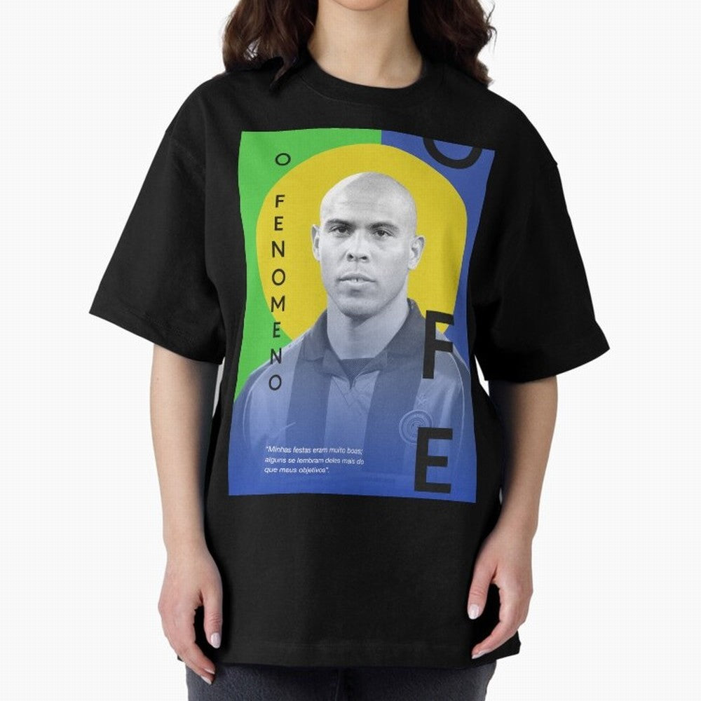 O Phenomenon Oversized T-Shirt Elevate FIFA World Cup 2026 USA Canada Mexico Spirit, Centered on Argentina, France and Brazil, Haaland, Tournament Hype, Historic Matchups, Family Viewing Parties and Global Sports Pride; Created for Match Day