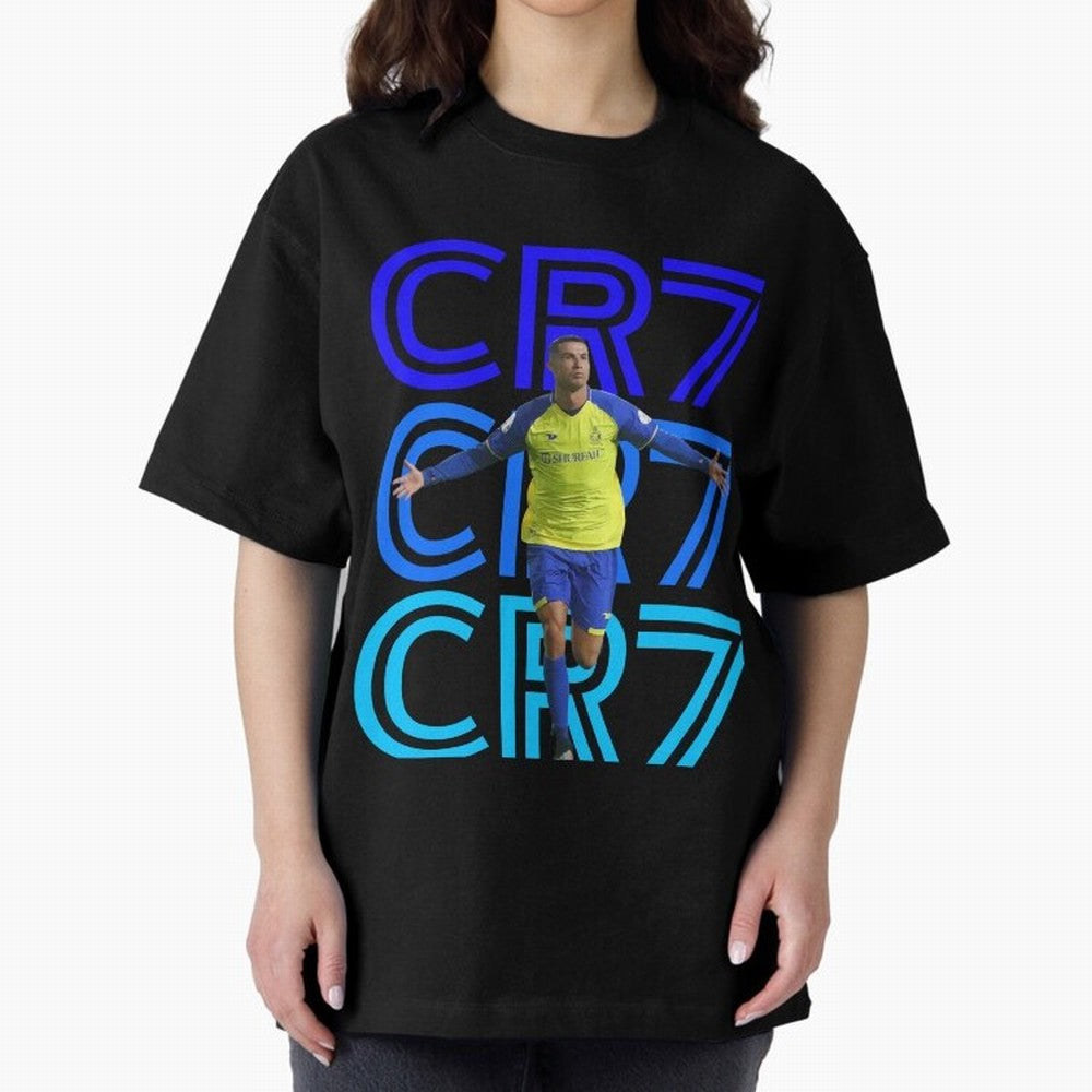 Christiano Ronaldo CR7 Oversized T-Shirt Cheer through Every Moment of FIFA World Cup 2026 USA Canada Mexico Spirit, Inspired by France, Neymar, Haaland and Cristiano Ronaldo, Worldwide Fan Energy, Dramatic Goals, Stadium Lights and Championship