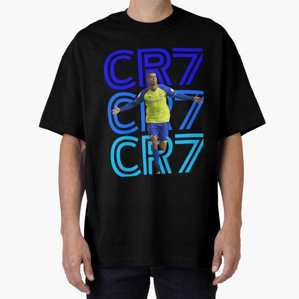 Christiano Ronaldo CR7 Oversized T-Shirt Cheer through Every Moment of FIFA World Cup 2026 USA Canada Mexico Spirit, Inspired by France, Neymar, Haaland and Cristiano Ronaldo, Worldwide Fan Energy, Dramatic Goals, Stadium Lights and Championship