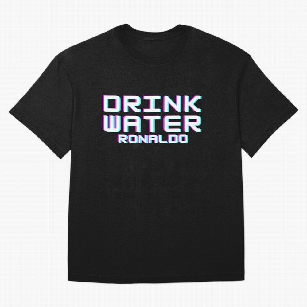 drink water ronaldo Oversized T-Shirt Show Passion for the Stars of FIFA World Cup 2026 Group Stage Spirit, Driven by Brazil, Portugal and Argentina, Neymar, Haaland and Cristiano Ronaldo, Worldwide Fan Energy, Dramatic Goals, Stadium Lights and
