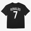 Ronaldo 7 Oversized T-Shirt Feel the Heartbeat of Global Football Passion for FIFA World Cup 2026 Group Stage, Centered on CR7 and Messi, England, Football Festival Excitement, Trophy Ambitions, Country Rivalries and Star Player Buzz; Ideal for