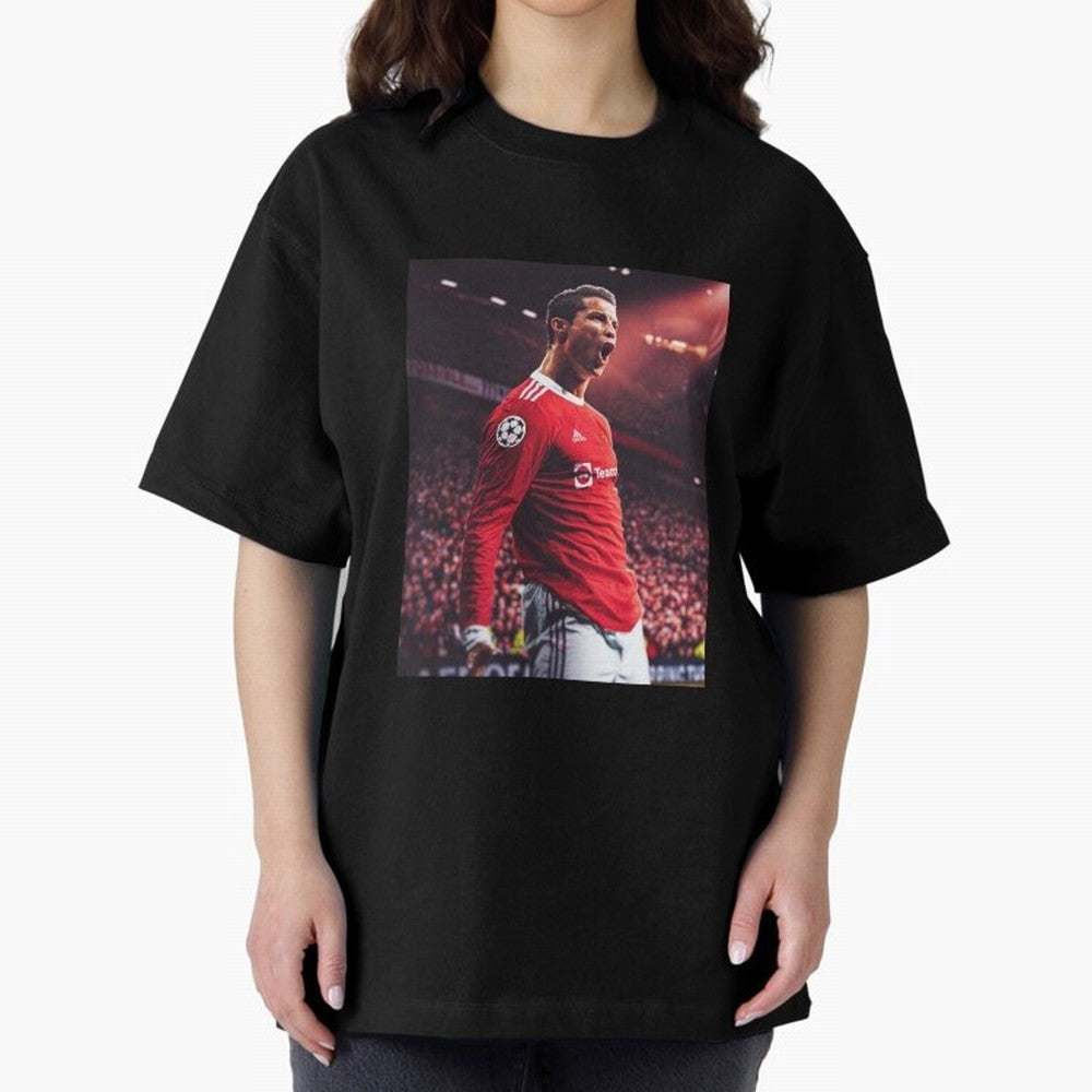 Cristiano Ronaldo CR7 Manchester Home 202122,Ronaldo Gifts, Ronaldo Best Selling , Ronaldo Top Item Oversized T-Shirt Honor the Beautiful Game during Global Football Passion for FIFA World Cup 2026 Group Stage, Highlighting CR7 and Messi, Brazil,
