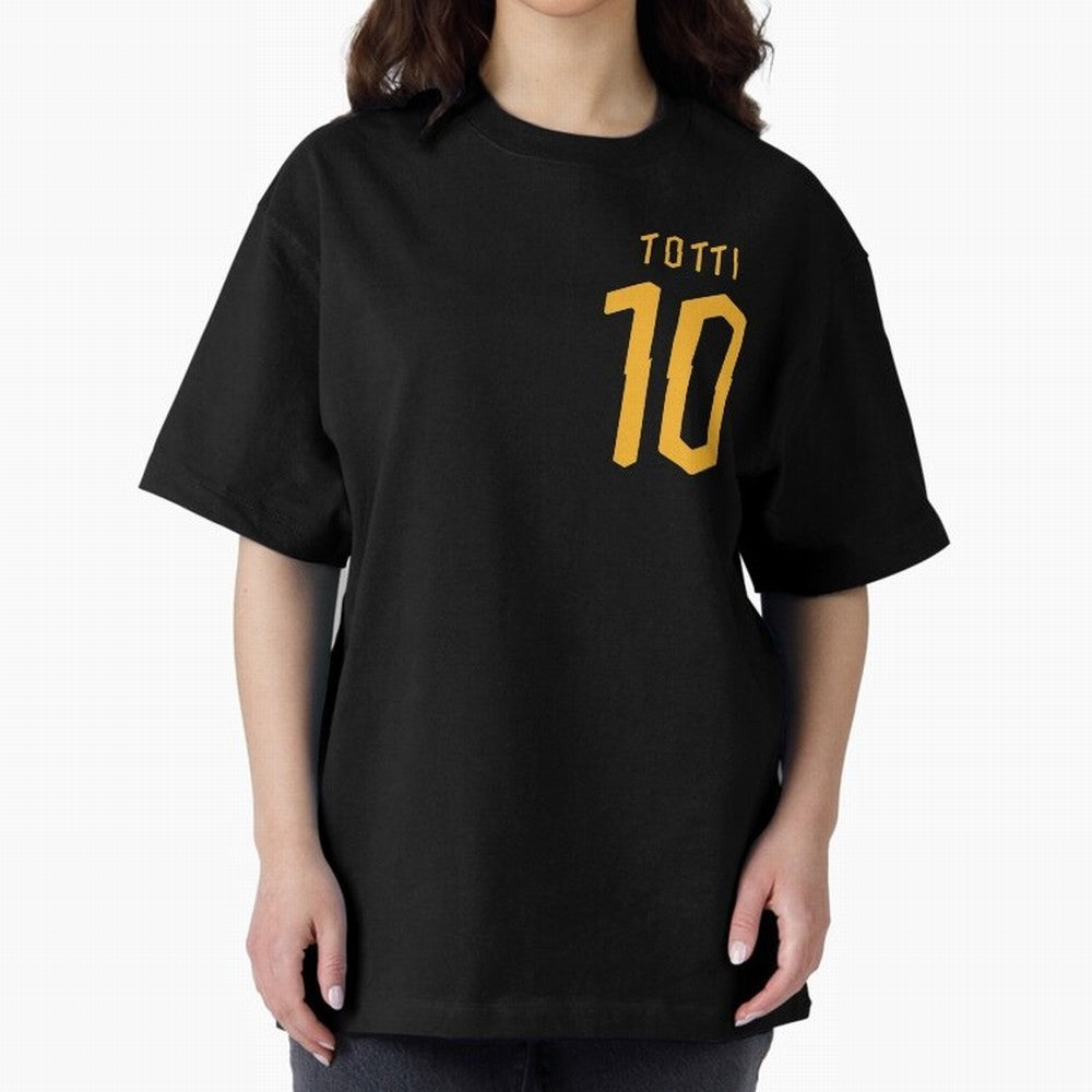 Totti 2020 Oversized T-Shirt Celebrate Rivalries and Pride in FIFA World Cup 2026 USA Canada Mexico Spirit, Celebrating Spain, Haaland and Mbappe, Classic Soccer Heritage, Championship Pressure, Fan Loyalty and International Pride; Created for