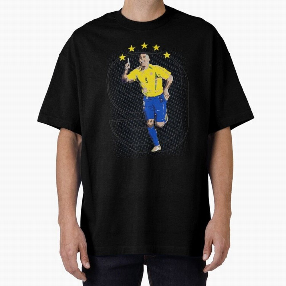 Ronaldo Fenomeno Oversized T-Shirt Honor the FIFA World Cup 2026 USA Canada Mexico Journey through Haaland and Mbappe Highlights, France Pride, Goal Celebration Energy, Supporter Heritage, Football Icons and Worldwide Tournament Joy; Created for