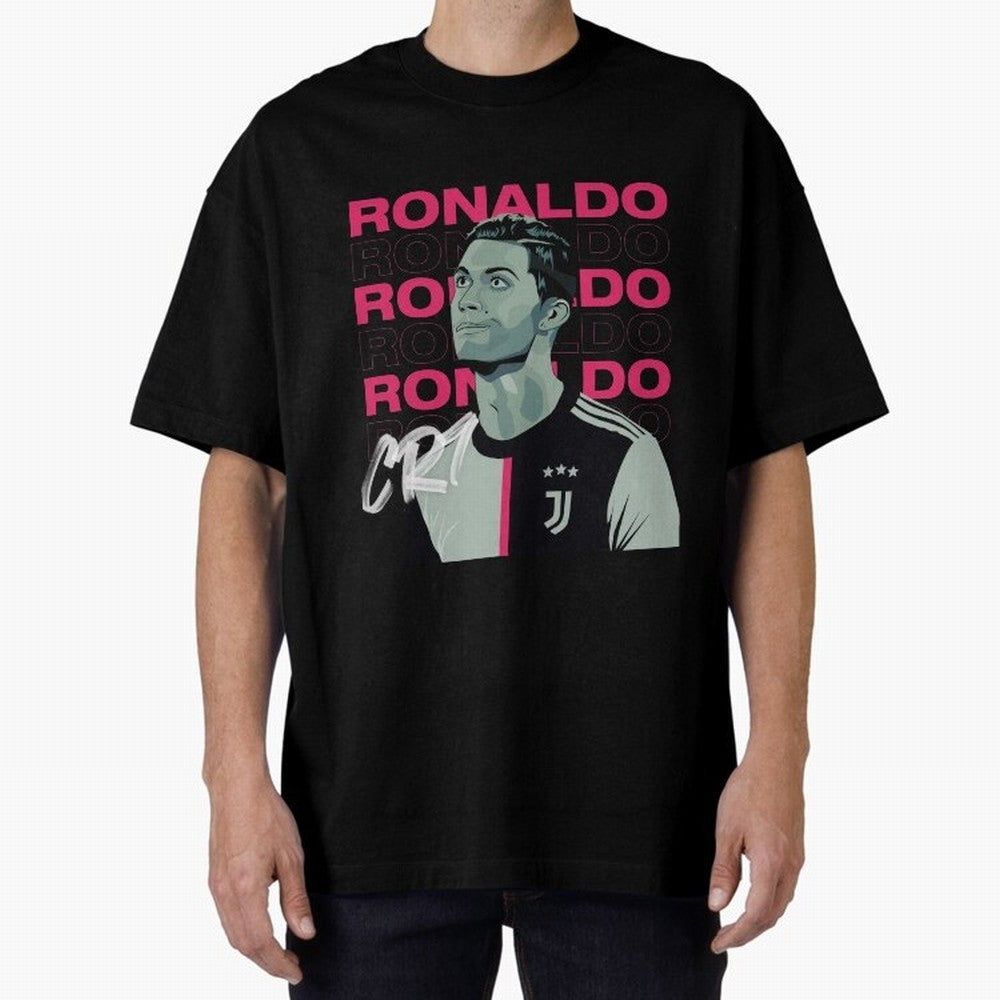 Ronaldo Oversized T-Shirt Relive the FIFA World Cup 2026 Group Stage Journey through Cristiano Ronaldo, Haaland and CR7 Highlights, France and Portugal Pride, Football Festival Excitement, Trophy Ambitions, Country Rivalries and Star Player Buzz;