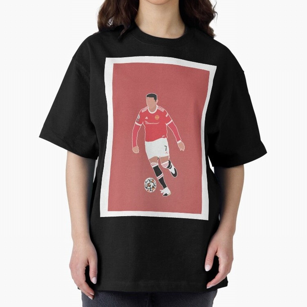 Cristiano Ronaldo 2 Oversized T-Shirt Bring Home Match Day Hype around FIFA World Cup 2026, CR7 and Messi, Germany, Match Day Excitement, Supporter Culture, Golden Goals and Global Football Passion; Made for Collectors Who Enjoy Iconic Players,