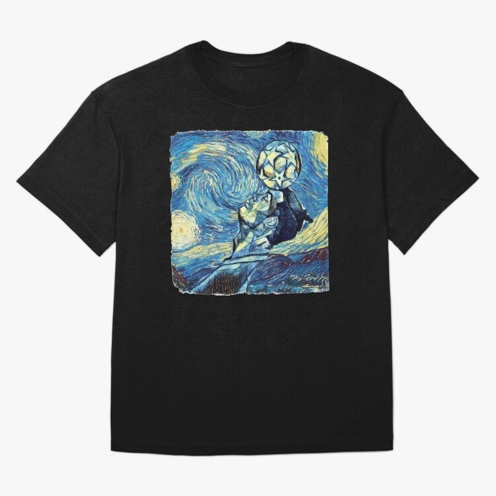 Ronaldo Ronaldo Van Gogh Style Oversized T-Shirt Show Your Tournament Heart for FIFA World Cup 2026 Group Stage Spirit, with England and Germany, Messi and Cristiano Ronaldo, Classic Soccer Heritage, Championship Pressure, Fan Loyalty and