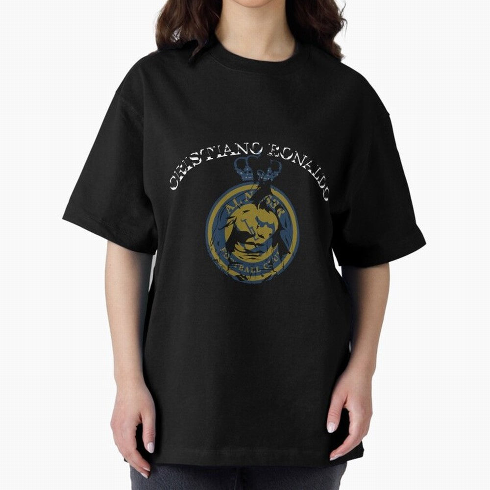 Ronaldo CR7 al nassr Oversized T-Shirt Celebrate Football Heritage in the FIFA World Cup 2026 Journey through Mbappe Highlights, Portugal Pride, Global Supporter Spirit, Legendary Goals, National Colors and Tournament Celebration; Ideal for