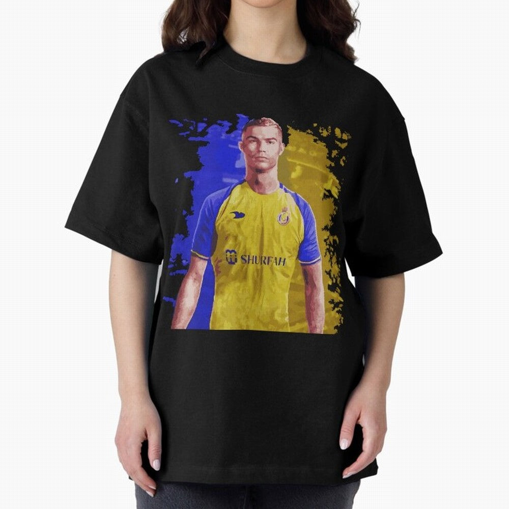 Ronaldo CR7 al nassr Oversized T-Shirt Build FIFA World Cup 2026 USA Canada Mexico for Fans of Neymar and Netherlands, Bringing Worldwide Fan Energy, Dramatic Goals, Stadium Lights and Championship Celebrations; Created for Match Day Parties,
