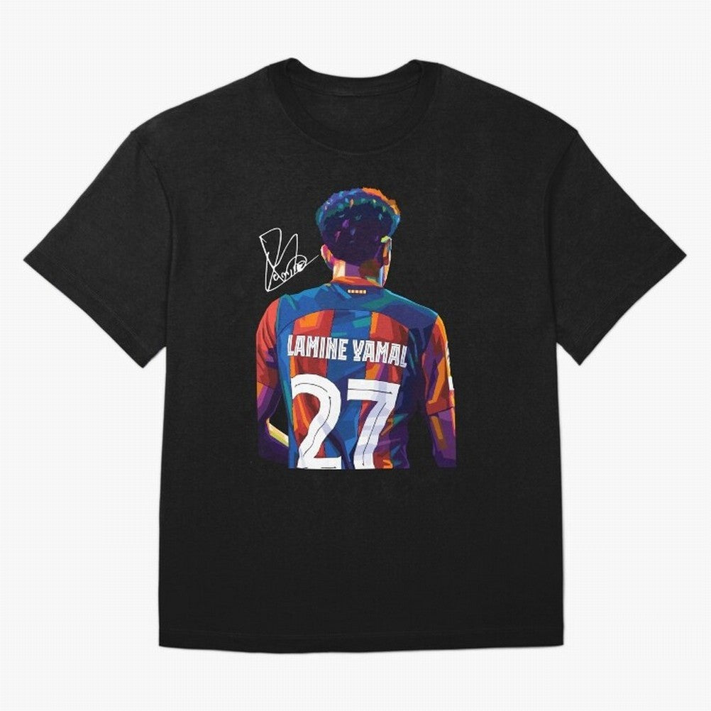 Lamine Yamal Football Player Wpap Art Oversized T-Shirt Celebrate Every Goal in the FIFA World Cup 2026 Journey through Cristiano Ronaldo Highlights, France and Portugal Pride, Stadium Chants, National Pride, Trophy Dreams and Unforgettable