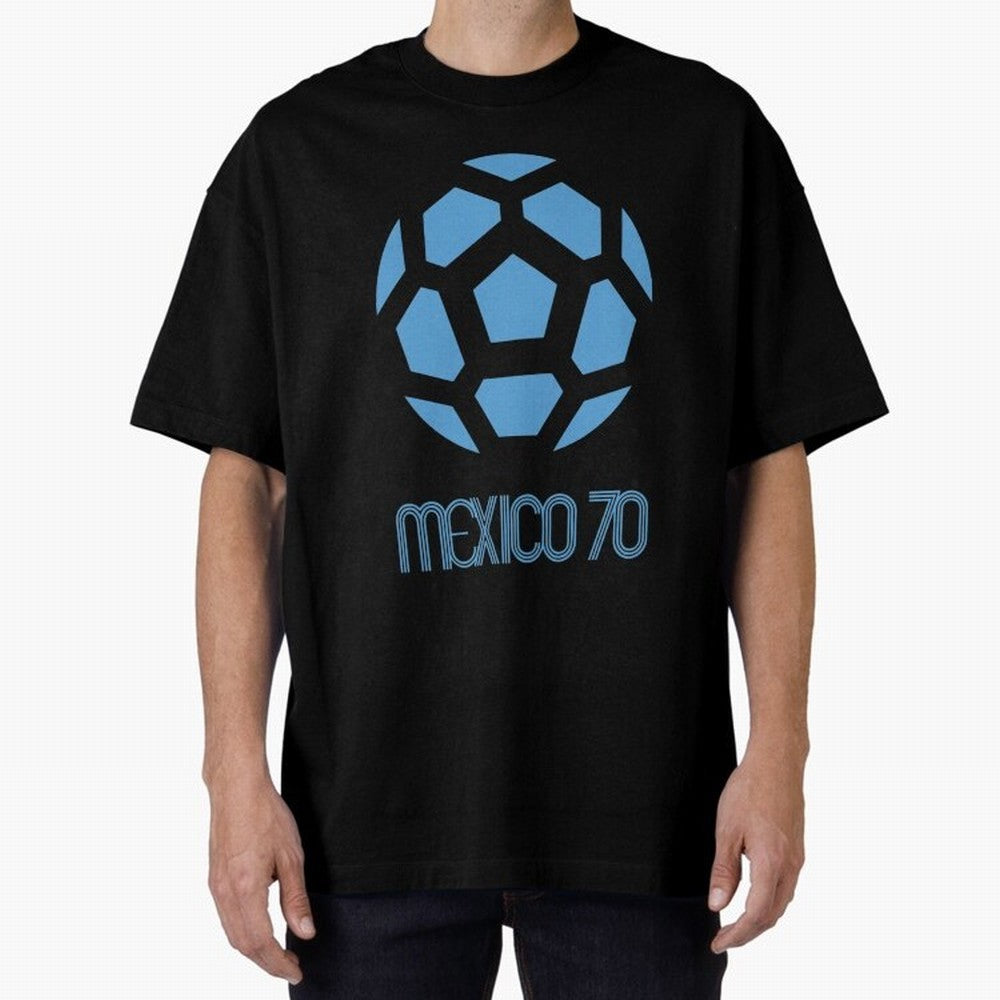 Retro World Cup 70 Logo Oversized T-Shirt Support Your Favorite Stars during Match Day Hype around FIFA World Cup 2026 Group Stage, Messi and Cristiano Ronaldo, Argentina, France and Brazil, Sports Nostalgia, International Competition, Famous