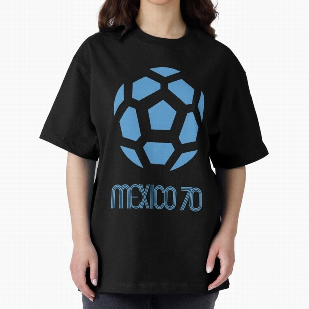Retro World Cup 70 Logo Oversized T-Shirt Support Your Favorite Stars during Match Day Hype around FIFA World Cup 2026 Group Stage, Messi and Cristiano Ronaldo, Argentina, France and Brazil, Sports Nostalgia, International Competition, Famous