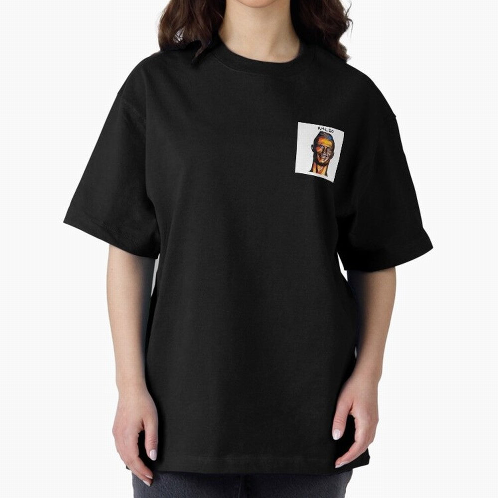 rnldo Oversized T-Shirt Experience Global Football Passion for FIFA World Cup 2026, Capturing Messi, Neymar and Mbappe, England, Soccer Culture, Superstar Moments, National Team Dreams and Competitive Fire; Great for Watch Parties, Sports Bars,