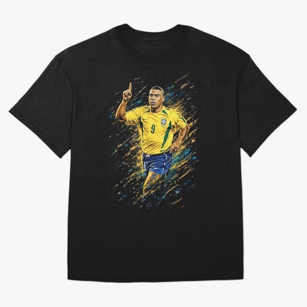 R9 Ronaldo Football Legend Oversized T-Shirt Make Game Day About FIFA World Cup 2026 Group Stage with Messi, CR7 and Mbappe, Brazil Energy, Football Passion, Legendary Performances, Festival Vibes and Supporter Community; Great for Watch Parties,