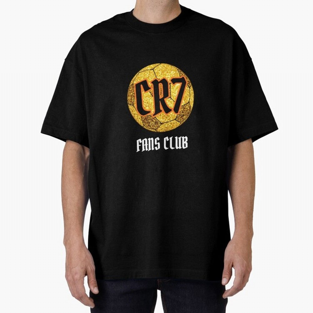 CR7 BLK 2 Oversized T-Shirt Build FIFA World Cup 2026 USA Canada Mexico for Fans of Mbappe and Neymar and Portugal, Spain and Germany, Bringing Soccer Culture, Superstar Moments, National Team Dreams and Competitive Fire; Made for Die Hard