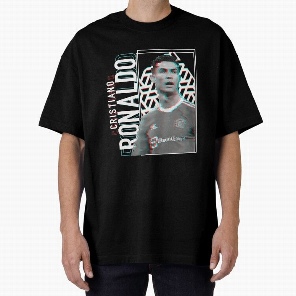 Cristiano Ronaldo sport Oversized T-Shirt Celebrate FIFA World Cup 2026 USA Canada Mexico for Fans of Mbappe and Neymar and France and Portugal, Bringing Football Passion, Legendary Performances, Festival Vibes and Supporter Community; Built for