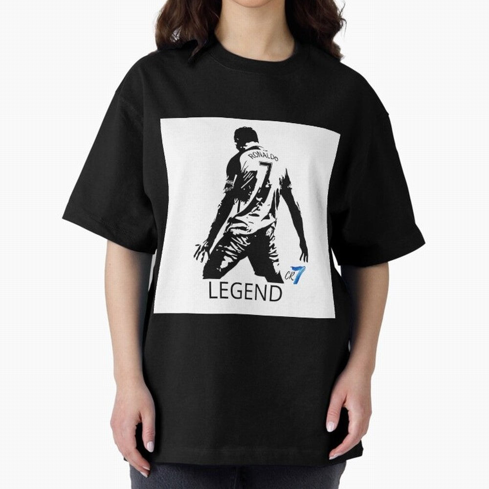 RONALDO legend CR7 Oversized T-Shirt Carry FIFA World Cup 2026 for Fans of Mbappe and England, France and Netherlands, Bringing Supporter Pride, Iconic Celebrations, Legendary Names and Global Match Day Energy; Created for Match Day Parties, Soccer