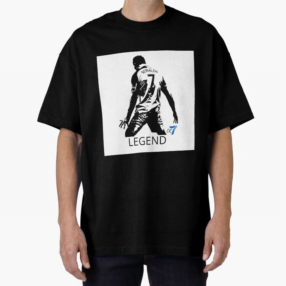 RONALDO legend CR7 Oversized T-Shirt Carry FIFA World Cup 2026 for Fans of Mbappe and England, France and Netherlands, Bringing Supporter Pride, Iconic Celebrations, Legendary Names and Global Match Day Energy; Created for Match Day Parties, Soccer